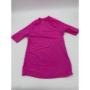 Hot Pink Short Sleeve Rash Guard-Old Navy-Women's XS-NEW-Beach-Surf